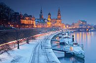 Altstadt von Dresden im Winter, Deutschland von Sabine Klein Miniaturansicht
