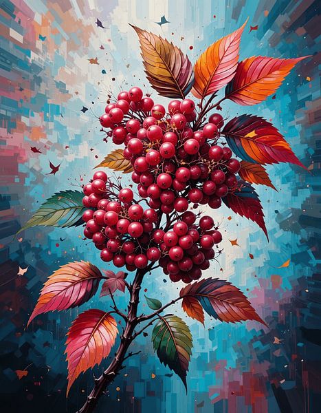 Herbst Rowan Beeren von Artistic