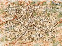 Karte von Solingen im stil 'Serene Summer'