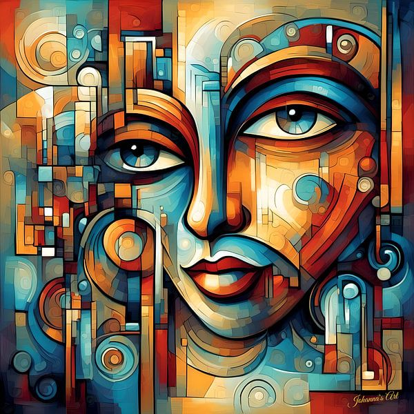 Hidden Narratives - Abstract Street Art 8 by Johannas Art Creations