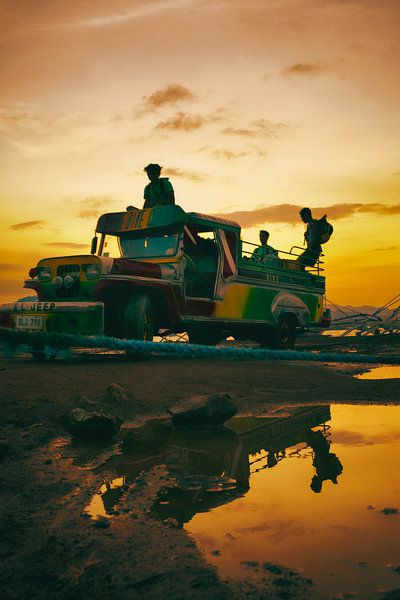 zonsondergang in Coron van Rene scheuneman