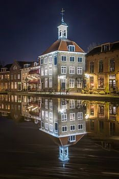 Schiedam Zakkendragershuis bij nacht