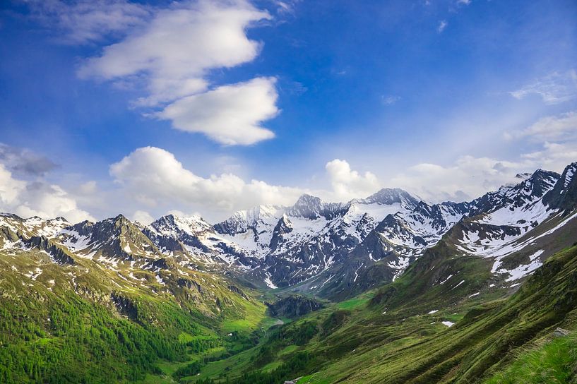 Alpine Berglandschaft am Timmelsjoch Hochgebirgspass von Sjoerd van der Wal Fotografie