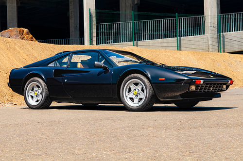 Ferrari 308 GTB sports car in black