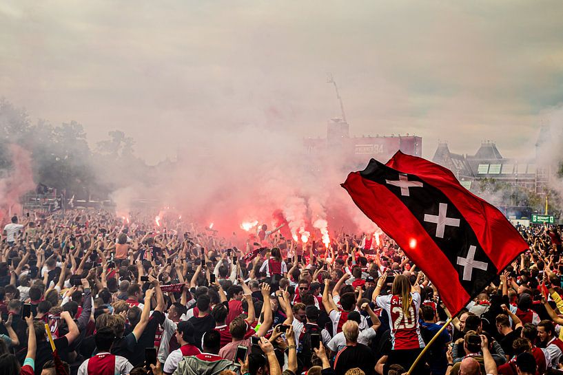 Hommage an den nationalen Meister Ajax in Amsterdam von Marcel Krijgsman