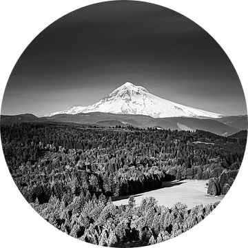 Mount Hood in zwart-wit van Henk Meijer Photography