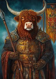 Highland Cow King by Niklas Maximilian