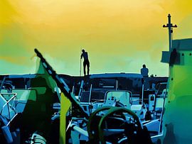 Sunset Harbor à Var Riviera sur Sergio Pazzano