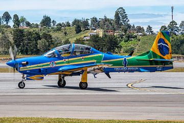 A beautifully colored Embraer A-29B Super Tucano from Força Aérea Brasileira. by Jaap van den Berg