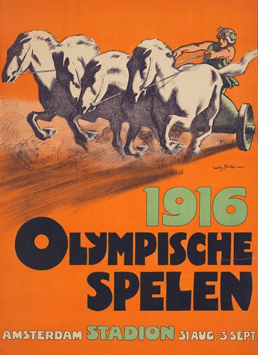 Willy Sluiter, Olympische spelen 1916 Amsterdam Stadion, 1916