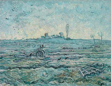 De ploeg en de eg (naar Millet), Vincent van Gogh