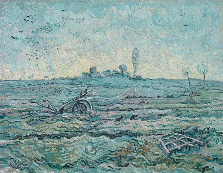 La charrue et la herse (d'après Millet), Vincent van Gogh par Des maîtres magistraux