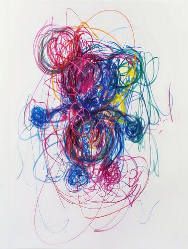 Abstract Mouse - Vibrant Children's artwork