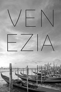 VENEDIG Gondeln & Santa Maria della Salute | Text & Skyline