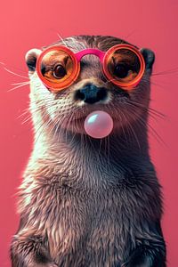 Bubblegum Fun: Otter 2 von ByNoukk