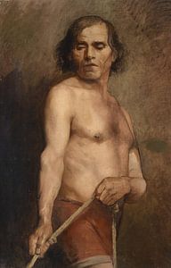 Anna Bilinska, Stehender männlicher Akt, 1884