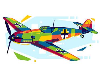 BF-109 vliegtuigen in WPAP van Lintang Wicaksono