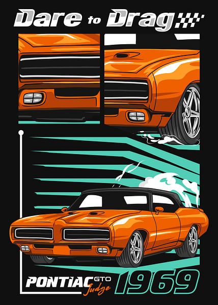Pontiac GTO Judge Muscle Car von Adam Khabibi