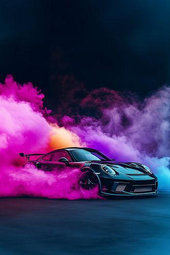 Neon Drift Sportwagen