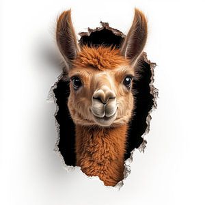 Lama von der Wand