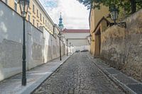 Gemütliche versteckte Straße in Prag