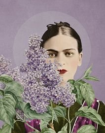 Frida in Bloom - Shadows and Lilacs von Marja van den Hurk