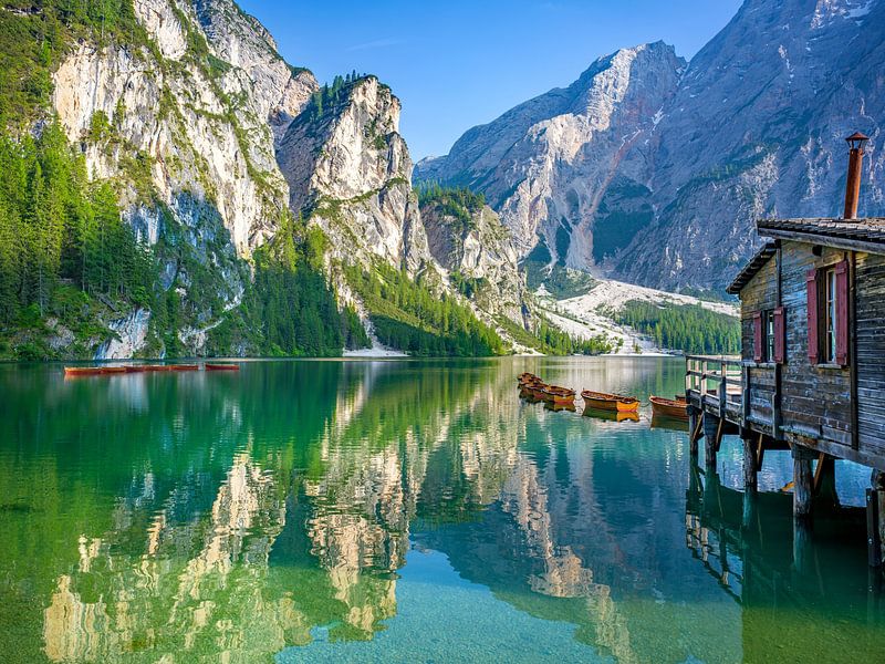 Lake Braies in the morning by t.ART