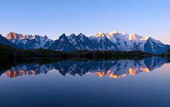 Sonnenaufgang Mont Blanc Massiv