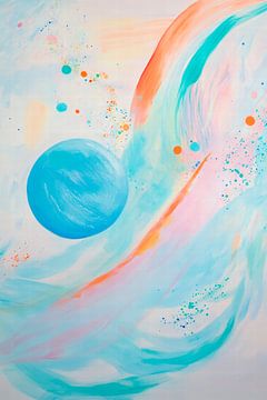 Astrale kleurenpracht - Delicate compositie van Poster Art Shop