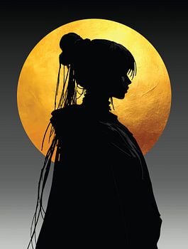 Mystiek Maanlicht Silhouet - Elegant Anime