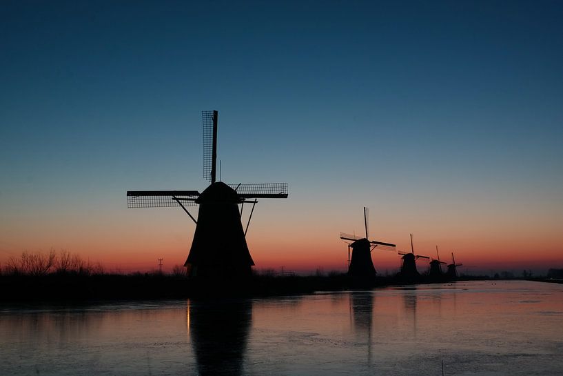 ochtend vroeg kinderdijk van Angelique Rademakers