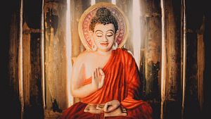 Boeddha in Chin Mudra (B) van Cine Prem