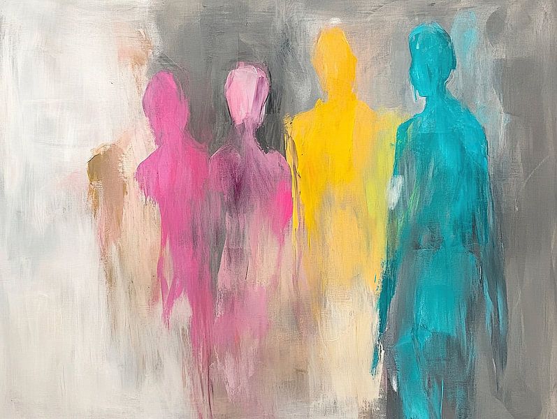 Figuren in Bewegung von Kunst Laune