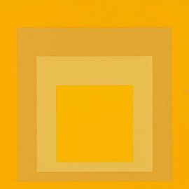 Josef Albers - Homage to the Square, yellow, golden, High Resolution by Vivanne