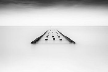 Breakwaters on the beach