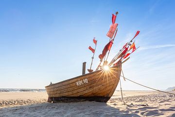 Vissersboot Stubbenfelde van Sven-Erik Arndt