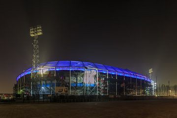 Stadion De Kuip at Night in Rotterdam Feijenoord - 6 van Tux Photography