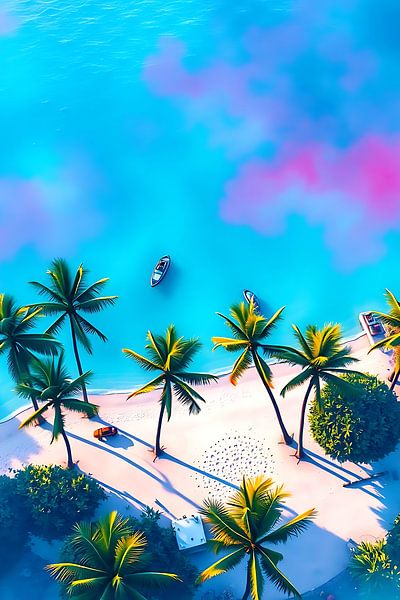 Electric Blue Lagoon by Bovi Okta