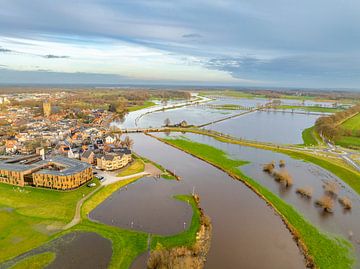 Vecht river high water level flooding at Dalfsen by Sjoerd van der Wal Photography