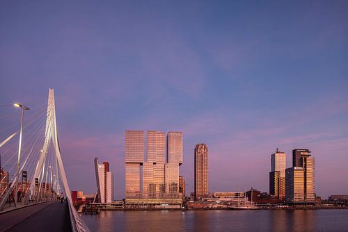Rotterdam_Erasmusbrug_Kop van Zuid_Wilhelminapier, by Ronald Tilleman