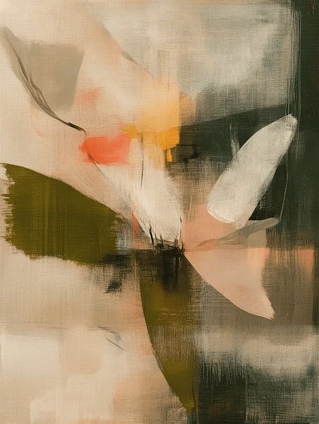 Botanical abstract, Japandi style by Japandi Art Studio