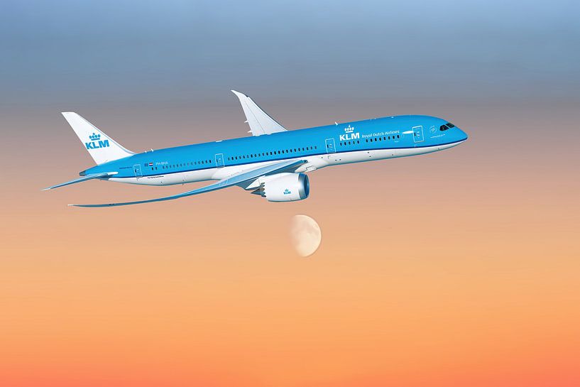 KLM Boeing 787-9 Dreamliner, registration PH-BHA. by Gert Hilbink