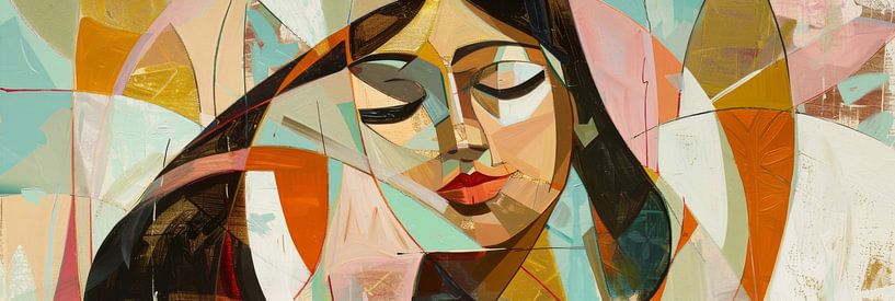Femme cubiste par Poster Art Shop