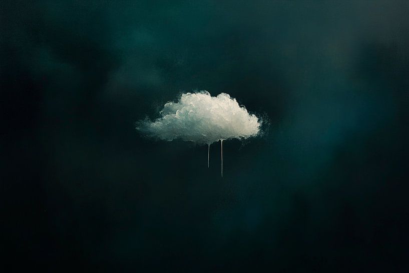 Lonely cloud in the dark - Surrealistic by Poster Art Shop