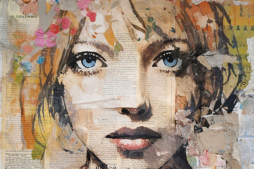 Sadie | Portrait Mixed Media par La collection ARTEO