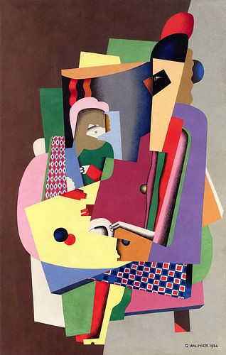 La leçon de piano (1924) de Georges Valmier
