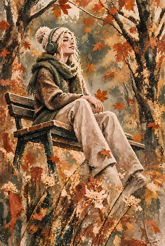 Écouter la musique de l'automne