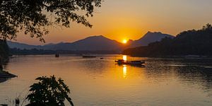 Sunset on the Mekong by Walter G. Allgöwer