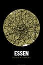 Essen - Stadsplattegrondontwerp Stadsplattegrond (Grunge) van ViaMapia thumbnail