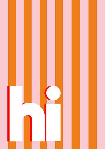 Hi - orange rose sur Bainai